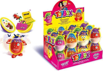 TOYBOX MAX EGG Яйцо (игрушка, драже, паста с какао и шоколадом) для девочек 20гр (24)