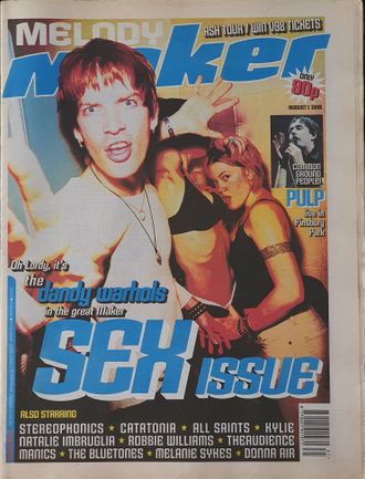 Melody Maker Magazine 22 August 1998 Dandy Warhols, Иностранные музыкальные журналы, Intpressshop