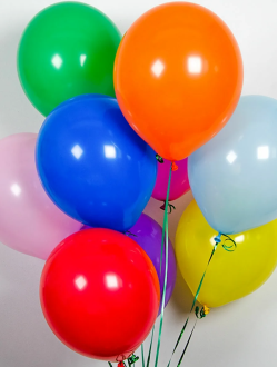 Ассортимент шаров. Шары без рисунка