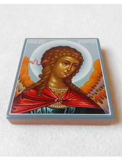 Ангел-Хранитель. Рукописная икона. 9х10,5см.