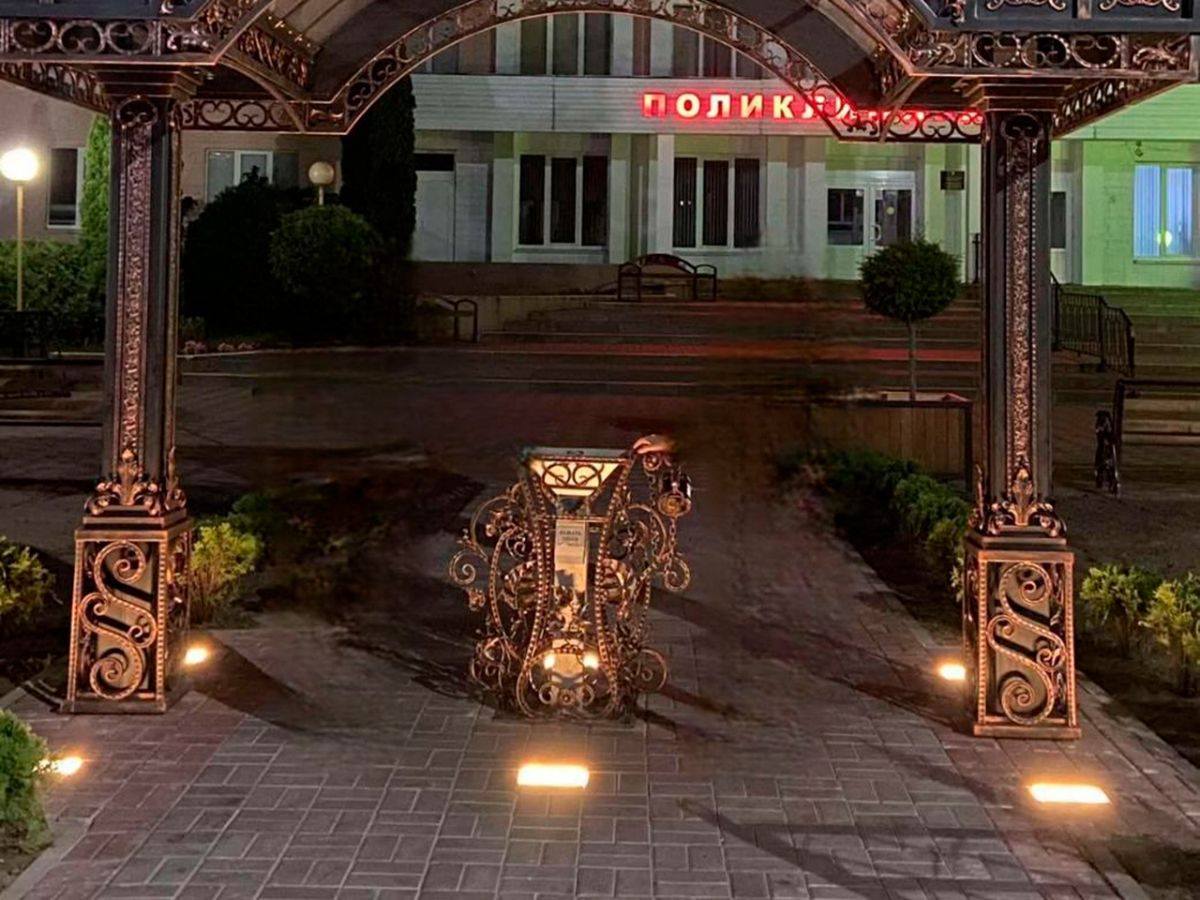Декоративная подсветка входной группы
