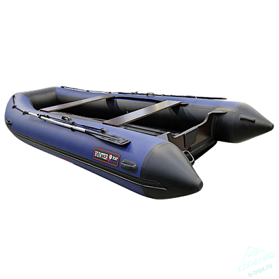 Лодка ПВХ Hunterboat Хантер Классика НД 420А Синий / Чёрный