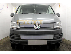 Защита радиатора Volkswagen T6 (Transporter,Multivan,Caravelle), (TrendLine) 2015- chrome низ