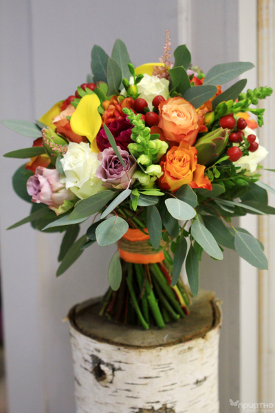 Букет невесты & Бутоньерка № 1326