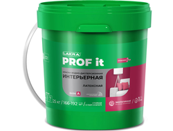 Краска интерьерная латексная ЛАКРА PROF IT Интерьерная Белая база А 25 кг