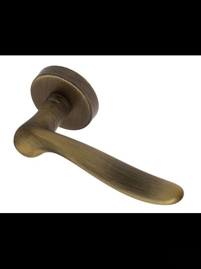 Дверная ручка на круглом основании Fratelli Cattini "MAYA" 7-BY матовая бронза