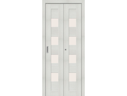 Дверь Складная - Б23 (Bianco Veralinga - Дуб молочный)