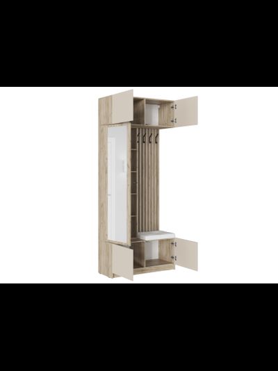 БОСТОН прихожая модульная ЛДСП  Дуб Крафт серый / Кашемир