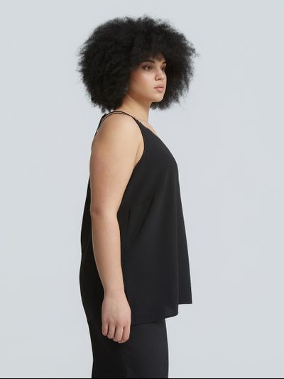 Топ с кружевом на бретелях