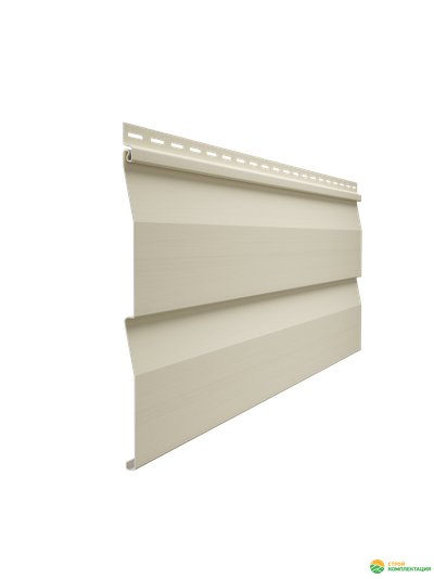 Сайдинг ПВХ Docke Standard Корабельный Брус D4,5DL сливки 3000×232 мм