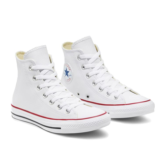 Кеды кожаные Converse Chuck Taylor All Star белые высокие