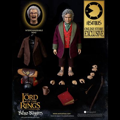 Старый Бильбо Бэггинс ("Властелин Колец") - КОЛЛЕКЦИОННАЯ ФИГУРКА 1/6 THE LORD OF THE RINGS SERIES: Bilbo Baggins (LOTR31) - ASMUS TOYS