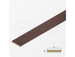 Латунная декоративная полоса 10 мм. Античная светлая медь