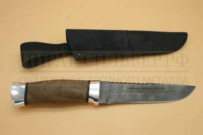 Нож "Н55" черный дамаск  ЗЗОСС  Златоуст