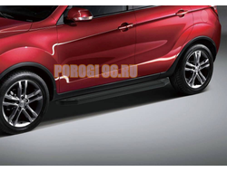 Пороги на Changan CS35 Black-Premium