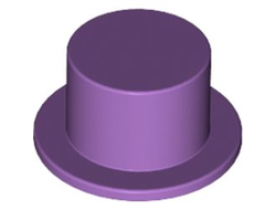 Minifigure, Headgear Hat, Top Hat, Medium Lavender (3878 / 6148169)