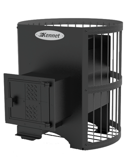 Печь банная Kennet Оптима сетка (котловая сталь 5мм) на 14 м.куб