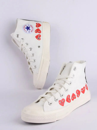 Кеды Converse Play Comme Des Garçons Love белый