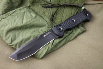 Нож Vendetta AUS-8 Black Titanium