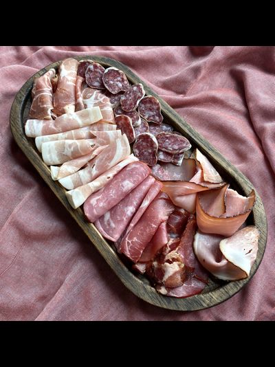 тарелка из дуба для закусок