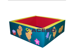 "Сухой бассейн" (квадратный с аппликацией) - Цыплята, зеленый - 2