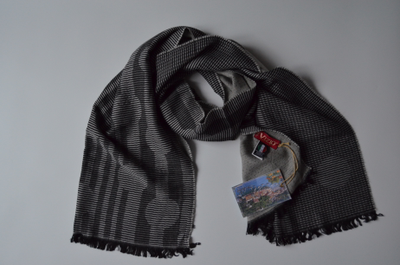 Серый шарф платок Vizio Италия 6207  фото