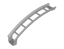 Train, Track Roller Coaster Ramp Large Upper Part, 6 Bricks Elevation, Light Bluish Gray (26560 / 6185394)