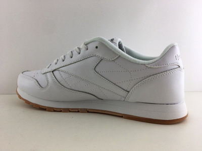 Reebok Classic белые с коричн. кожаные