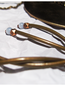 Бохо-серьги "Небо на кончиках веток"