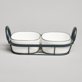 Форма на металлической подставке "Гуси" 2 шт. 28,5*16*8,5 см