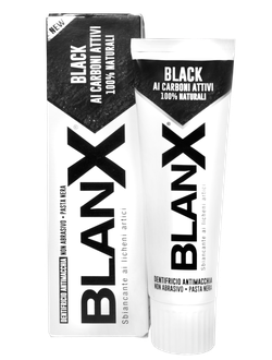 Отбеливающая зубная паста Black Volcano, BlanX, 75 мл.
