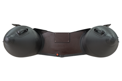 Моторная лодка Ривьера Компакт 3200 СК светло-серый/черный комби с транца