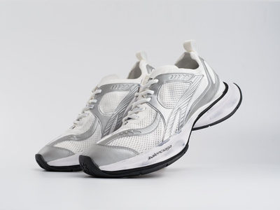 Balenciaga Circuit Sneakers White Silver