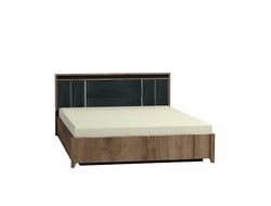 Спальня NATURE (НАТУРА) - NATURE 307 Кровать Люкс (1600) без основания Дуб табачный Craft-Черный
