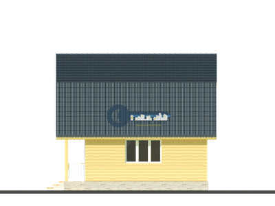 Д-12 ДАЧНЫЙ ДОМ ИЗ БРУСА:ГАБАРИТНЫЕ РАЗМЕРЫ: (7Х6М), ОБЩАЯ ПЛОЩАДЬ: 72М²
