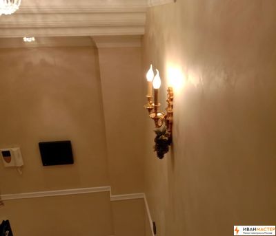 Установка настенного светильника цена в Москве ИВАНМАСТЕР