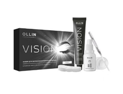 OLLIN Vision Набор для окрашивания бровей и ресниц ГРАФИТ (Оллин Вижн)