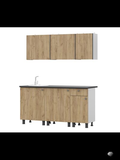 КГ-1 Дуб золотой 1,6 м кухонный гарнитур