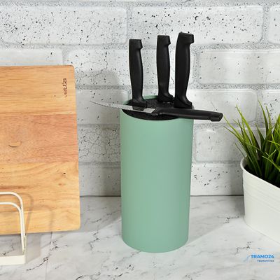 ПОДСТАВКА ДЛЯ НОЖЕЙ SATOSHI, С ПОЛИПРОПИЛЕНОВЫМИ РАЗДЕЛИТЕЛЯМИ, 11Х22 СМ  838-027