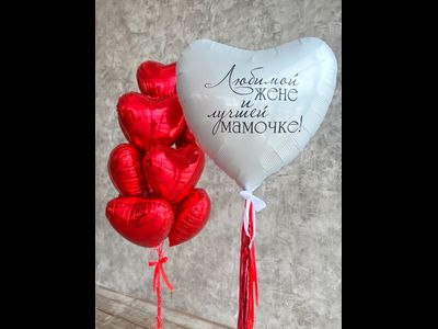 композиция из шаров "любовная любовь"