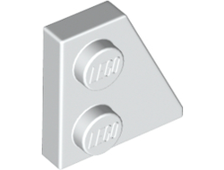 Wedge, Plate 2 x 2  Right, White (24307 / 6132204)