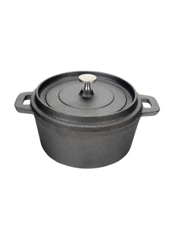 Кастрюля для подачи 12,5 см с крышкой, чугун