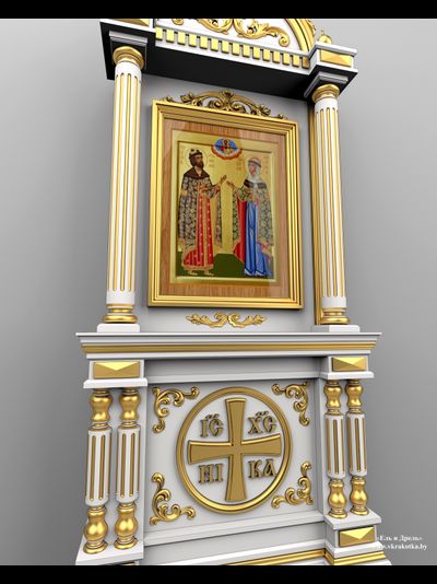 Киот напольный, 3d модель SketchUp