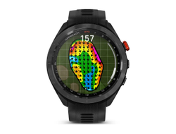 Умные часы Garmin Approach S70 - 47 мм черно-красный керамический безель с черным силиконовым ремешком (010-02746-02)