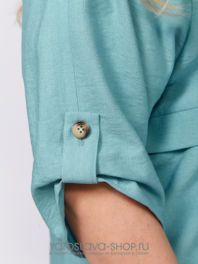 Женский 3-х предметный комплект в бирюзовом оттенке
