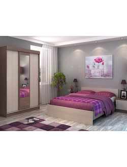 Бася К2 ЛДСП (ясень шимо темный/ясень шимо светлый) Стендмебель