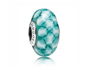 Pandora teal murano best sale