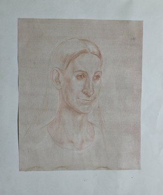 рисунки портрет бумага карандаш Тимкина Т. Е. 1980-е годы