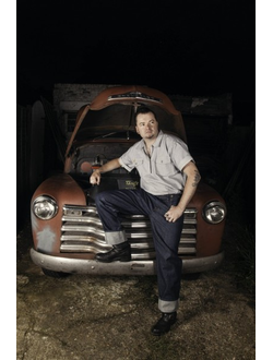 Рубашка Prison Blues® HICKORY WORK SHIRT [Молния/Короткий рукав]