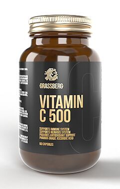 (GRASSBERG) Vitamin C 500 mg - (60 капс)